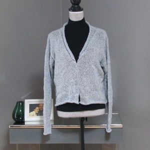 NEW Amy Brill Light Blue Hand Knit Pullover